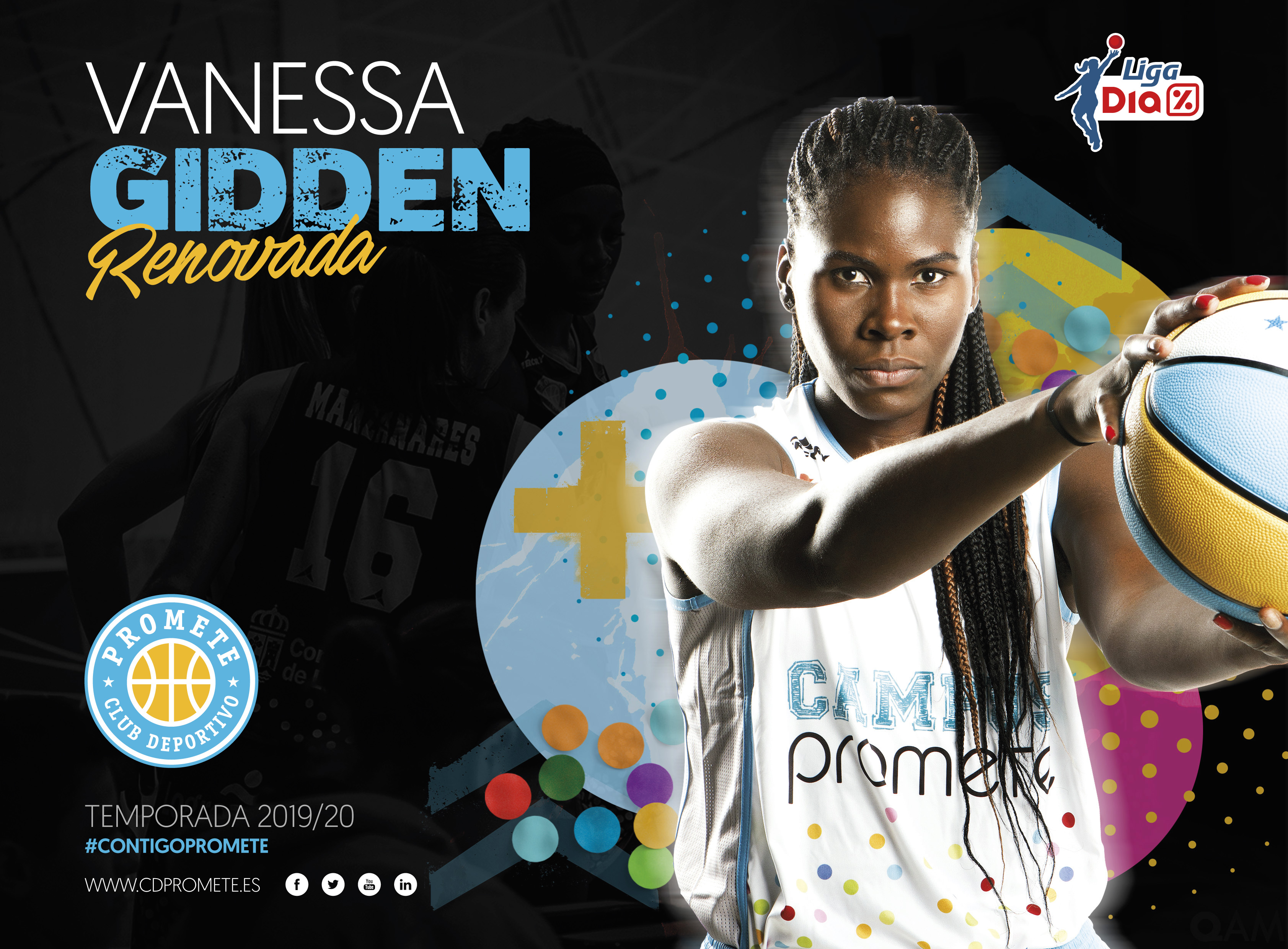 Vanessa Gidden extiende la apuesta del Campus Promete en Liga DIA
