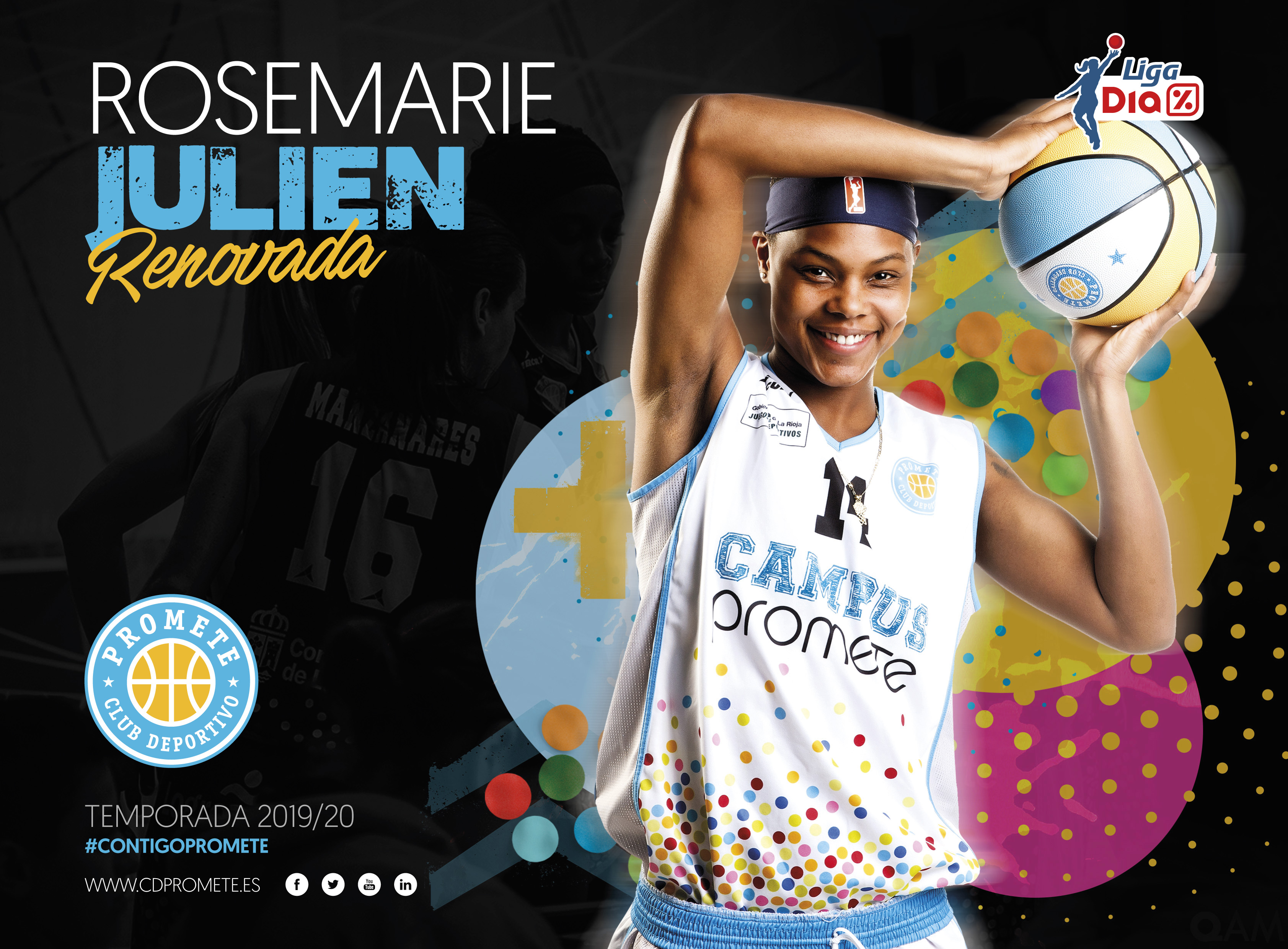 Rosemarie Julien también seguirá en Logroño para el reto del Campus Promete en Liga DIA