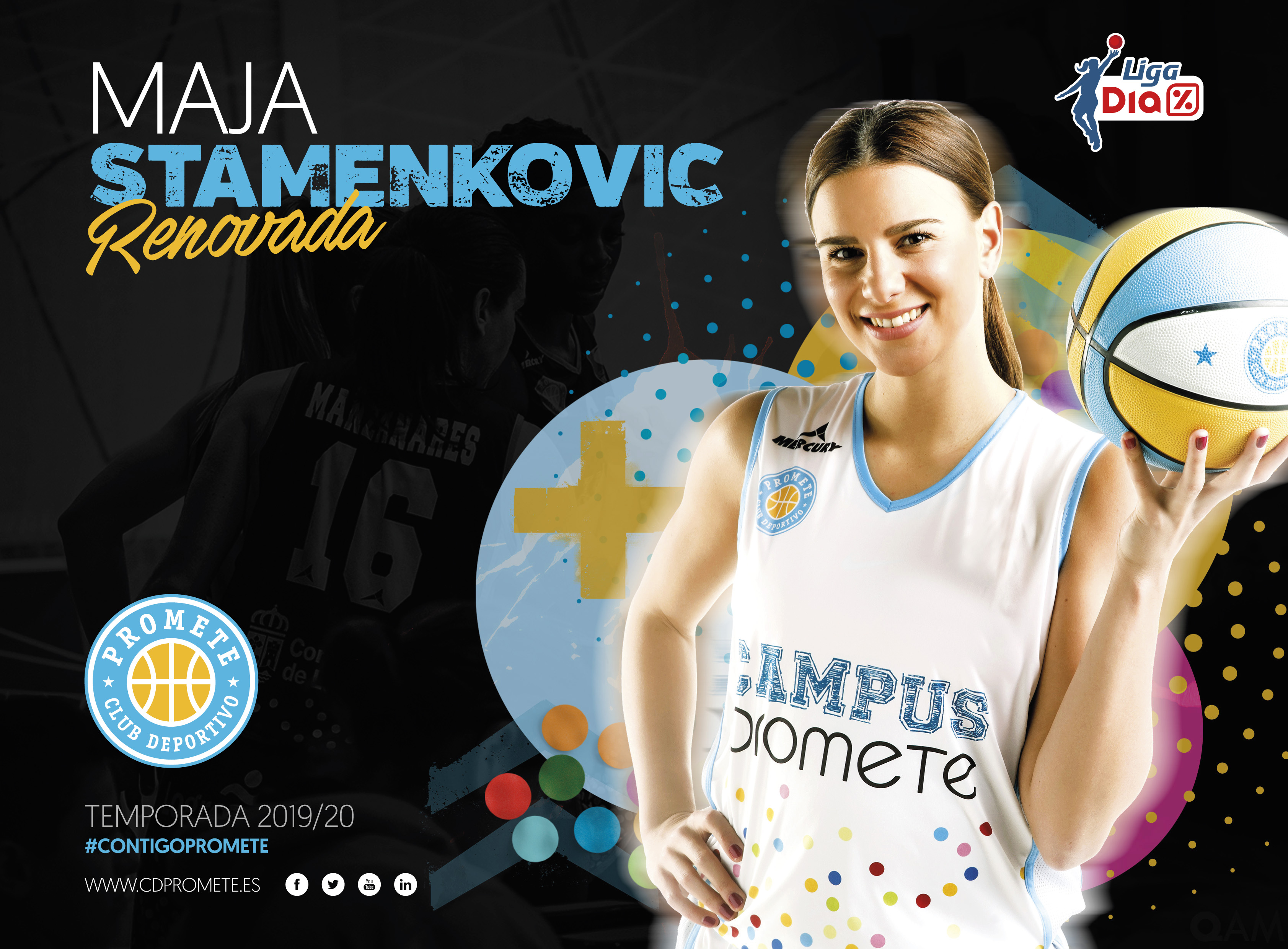 Maja Stamenkovic, sexta renovación del Campus Promete para Liga DIA